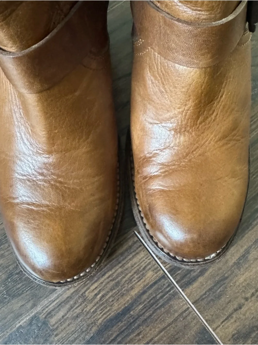 Frye Karla Engineer Short Brown Boot size 6.5 B